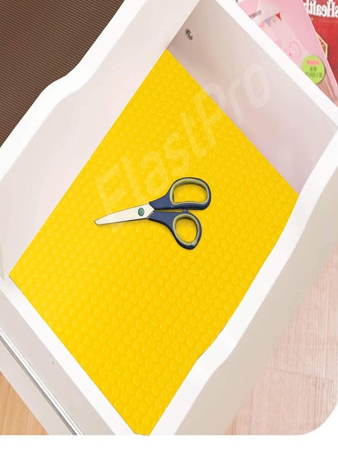 إيلاستبرو حصيرة إيلاست برو الصلبة المصنوعة من مادة EVA، حصيرة/غطاء مانع للانزلاق للثلاجة والمطبخ وحصيرة الأدراج وبطانة الرفوف (أصفر، 45 سم × 1.5 متر) - Image 4